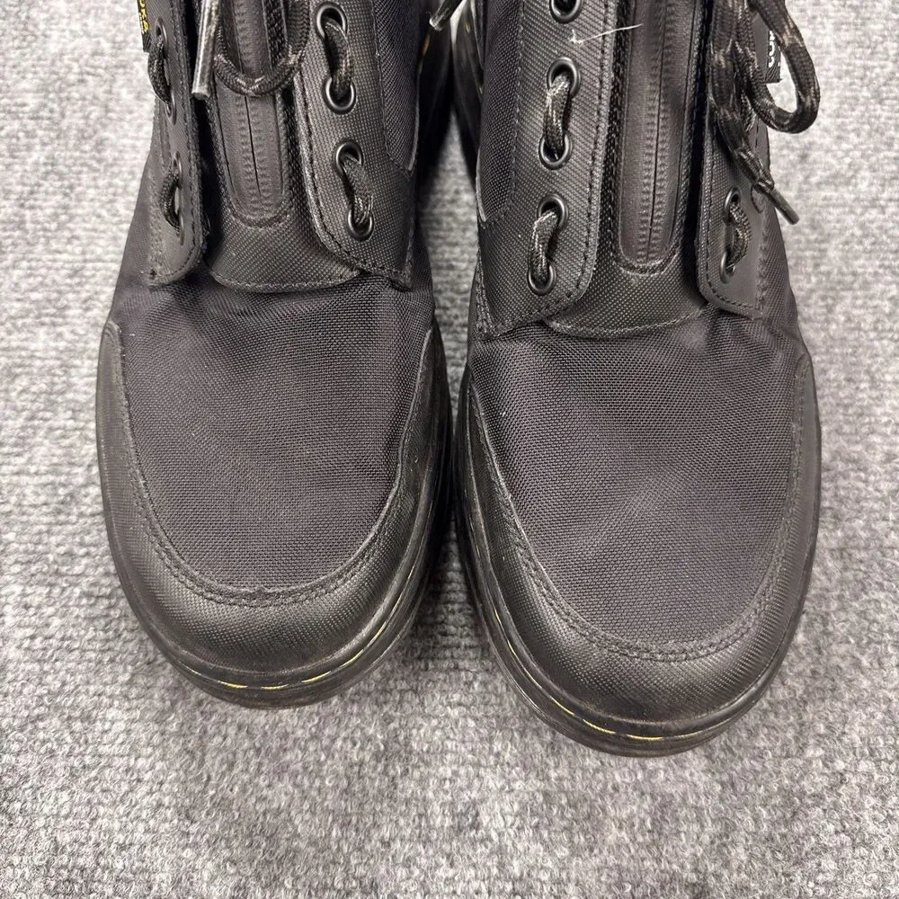 Dr. Doc Martens Bonny Tech Jungle Boots Cordura Black Men's US 11 EU 45 Zip Lace